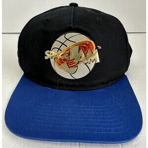 Vintage Space Jam Tune Squad Bugs Bunny Snapback Flat Bill Hat Michael Jordan